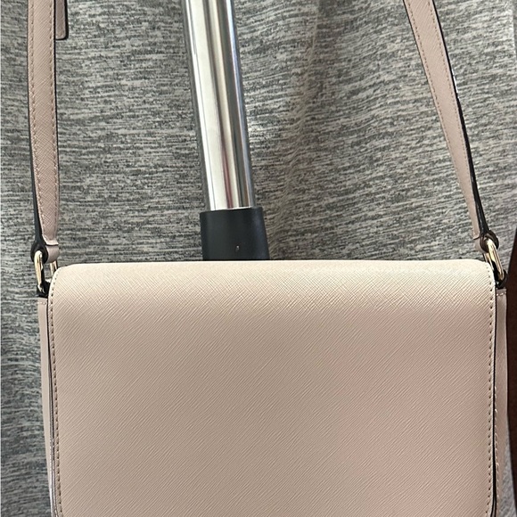 -SOLD-Kate Spade Emmie Flap Pebbled Leather Crossbody Bag Rose Smoke K8215 - Picture 14 of 15